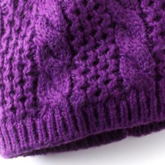 The North Face Canle Minna Purple Beanie - Picture 7 of 8